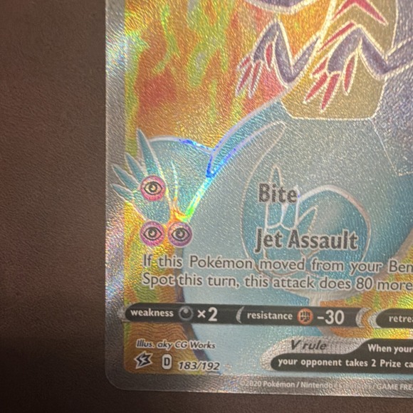 Pokémon TCG Dragapult V 183/192 Rebel Clash Full Art Ultra Rare Holo Card - Picture 3 of 10